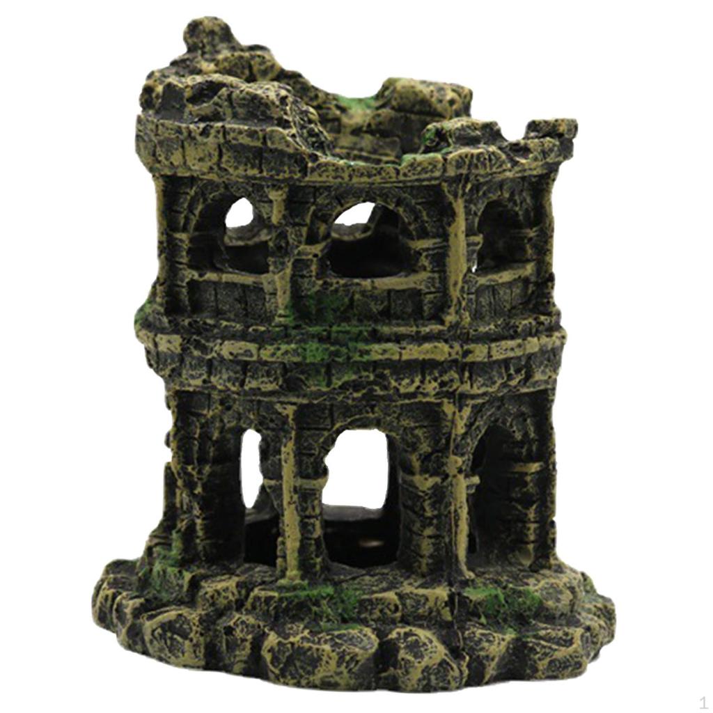 Aquarium Decoration Ancient Rome Figurine Artificial Multifunctional Craft Fishes Tank
