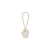 Gucci GG Marmont distressed vintage gold hardware V-shaped quilted leather coin purse mini women's white
