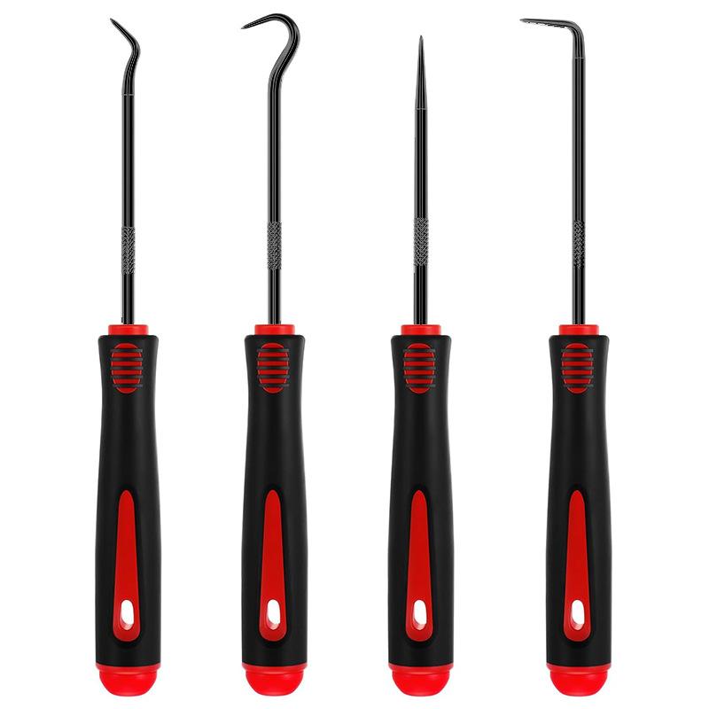 Car Auto Vehicle Oil Seal Screwdrivers Set O-Ring Seal Gasket Puller Remover Pick Hooks Tools Sealing Repair Tools 14PCS-4Pcs