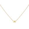 14K Gold Plated Stainless Steel A-Z Heart Initial Necklace Gold Silver Personalized Clavicle Gift for Women Unisex