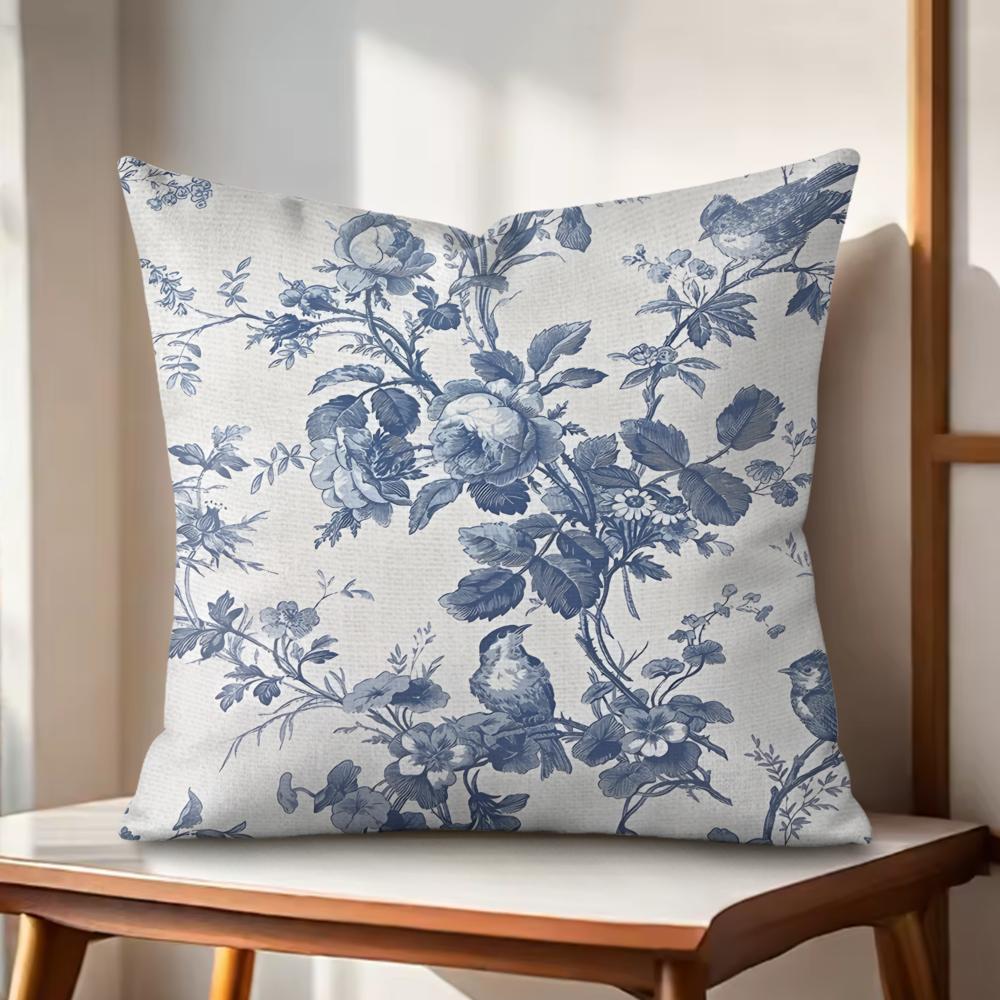 Bohemian Style Texture Cushion Cover Natural Linen Organic Fabric DoubleSided Printing Couch Pillow Covers Home Decor