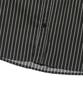 OTHERFITS Deep Line Stripe Crop Shirt (Black)