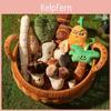 Mushroom Plush Keychain With Pp Cotton Filling For Foodie Gift And Collectors Accessory