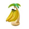Simulierter Blatt-Dekorations-Frucht-Vertikal-Lagerregal mit Haken Holz-Bananenregal Hängehaken Für Heim-Wohnzimmer-Dekoration