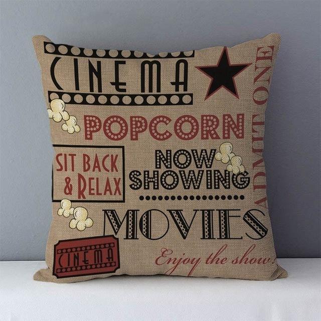 Popular Phrase Words Letters Printed Couch Cushion Home Decorative Pillows 45X45Cm Cotton Linen Square Cushions \"Love You More\