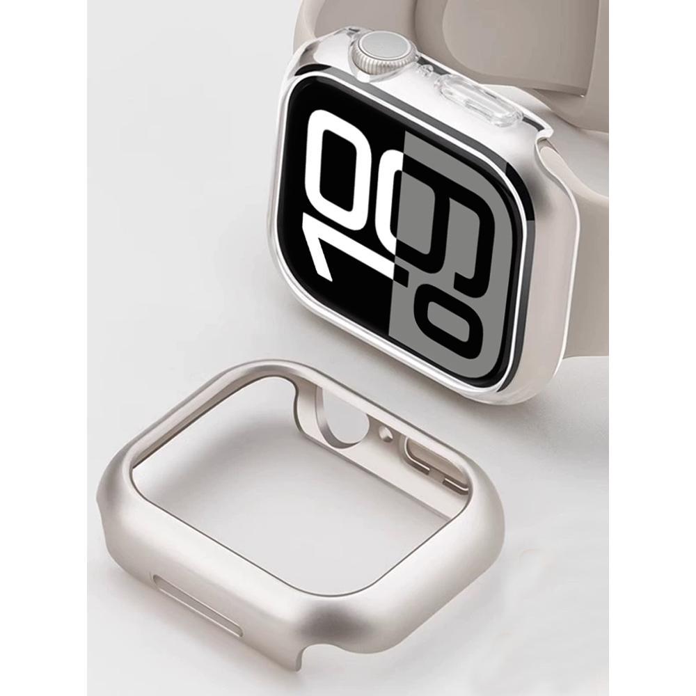 Case For Apple Watch Cover 46mm 42mm 41mm 45mm 44mm 40mm Bands Hollow PC screen Protector bumper iWatch Series 10 9 7 8 6 se 5 4
