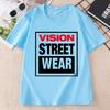Unisex Unisex Vision Street Wear TShirt Letter Printed Short Sleeve TShirts Causal Round Neck Cotton Short Sleeve Tshirts