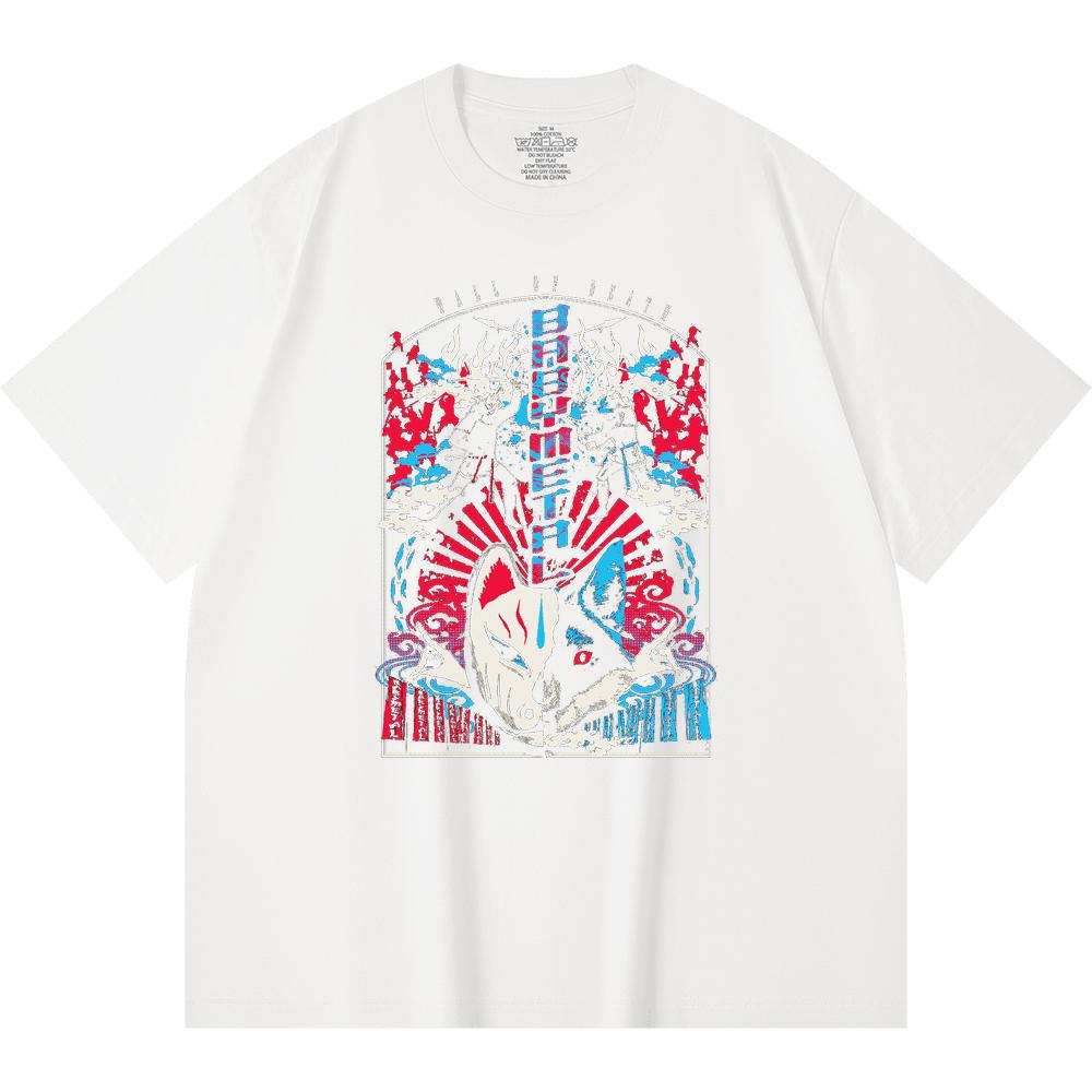 230 Gsm 100% Cotton Heavy Metal T-Shirt  Rock Band Popular Music Print Unisex Heavy Cotton T Shirt