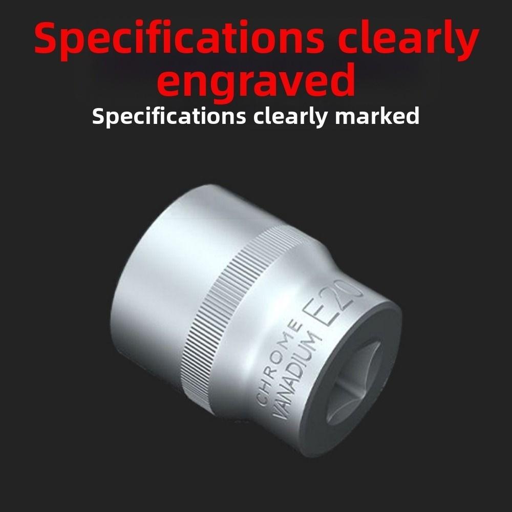 34Pcs/ Set Male Female Bits Drive Torx Star Bit socket Pressure Batch Sleeve  Car Repair Tools