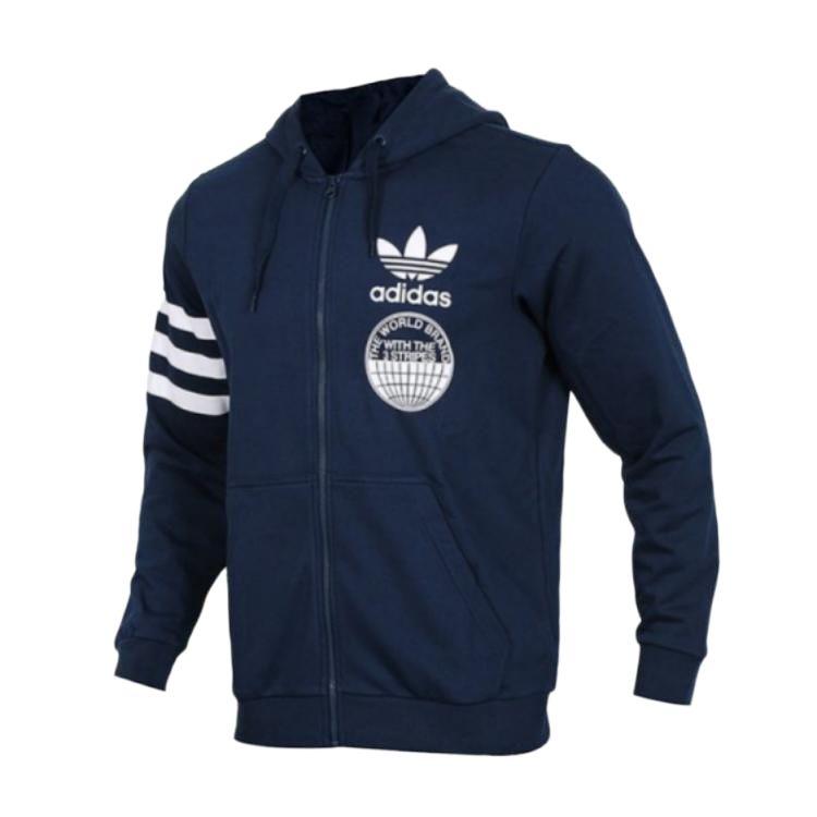 

Adidas Originals Модная Повседневная Свободная Куртка с Логотипом Бренда Мужские куртки Синий CZ1752 L