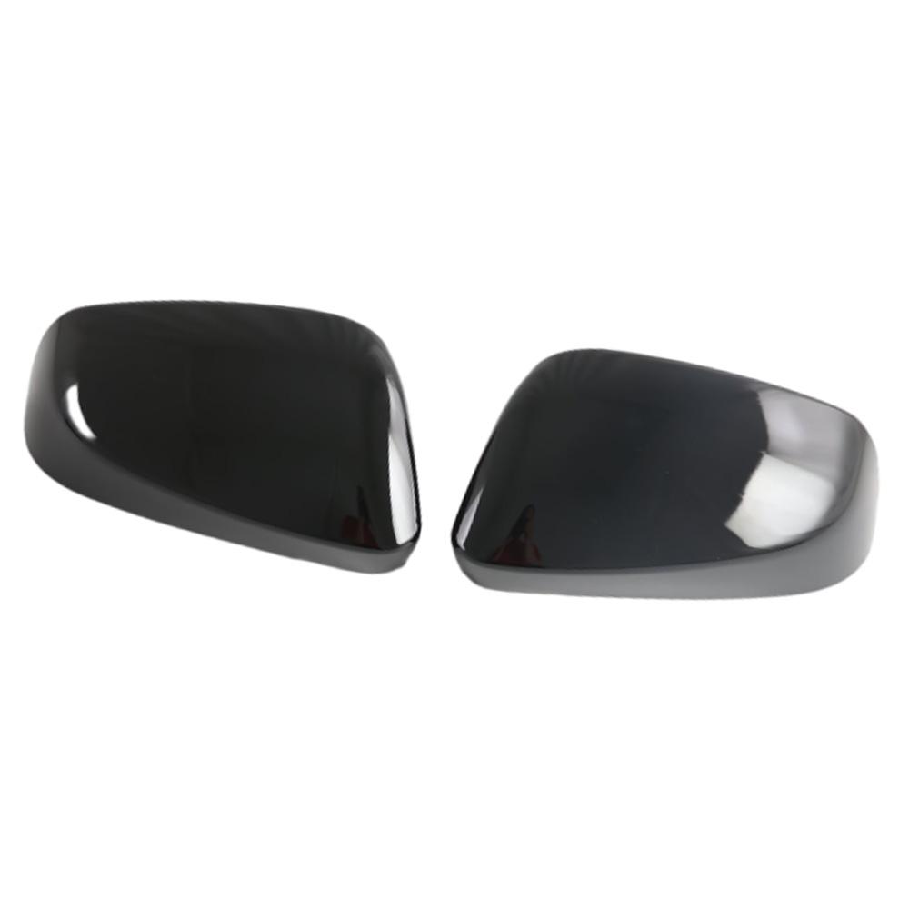 

For Toyota 4Runner without signal light version 2025-2026 Car Side Door Rearview Mirror Cover Trim ABS Carbon Fiber Black