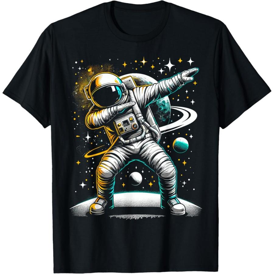 

Astronaut Dabbing in Space Galaxy Adventure T-Shirt XXXXXL чорний
