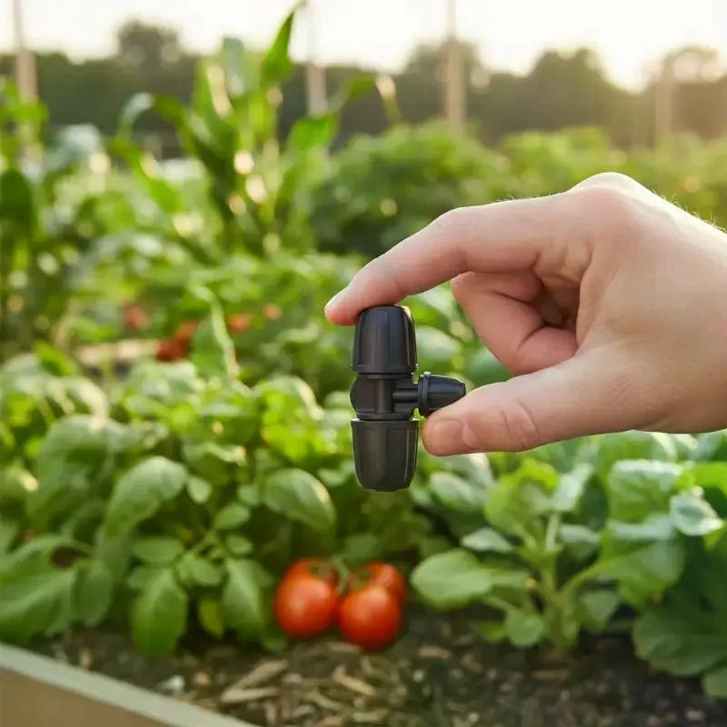 5pcs 1/2'' PE Pipe 16mm Locked Connector To 4/7mm 3/4/6-Way Connector Garden Watering Drip Irrigation Fittings