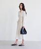 The Ello Feminine Wrap Tie Dress (Cream)