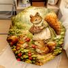1PC Rabbit Carrots Garden Scene Automatic Umbrella - Suitable Travel Outdoor Portable Umbrella Birthday Gift Daily Essentials