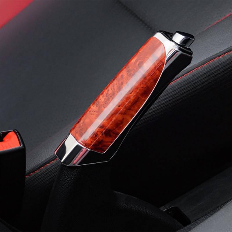 Car Handbrake Cover Grip Handle Lever for Most Car Model Carbon Fiber Pattern Hand Brake Cover Protector