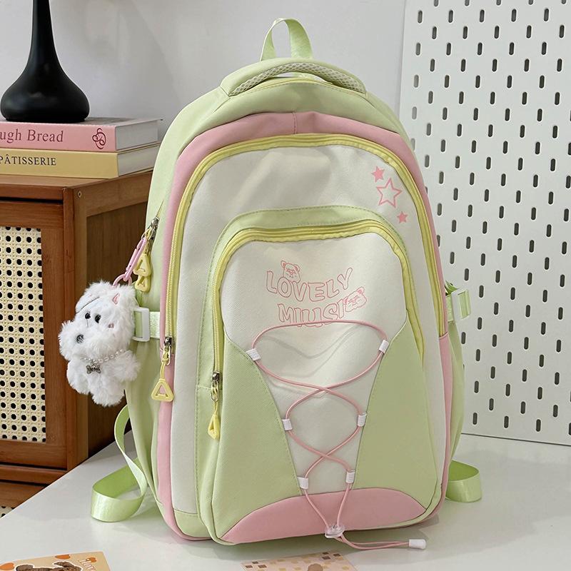 Children's Schoolbags, Primary School Students, Girls, Junior High School Students, High-value Color Matching Backpacks, Fashionable Backpacks