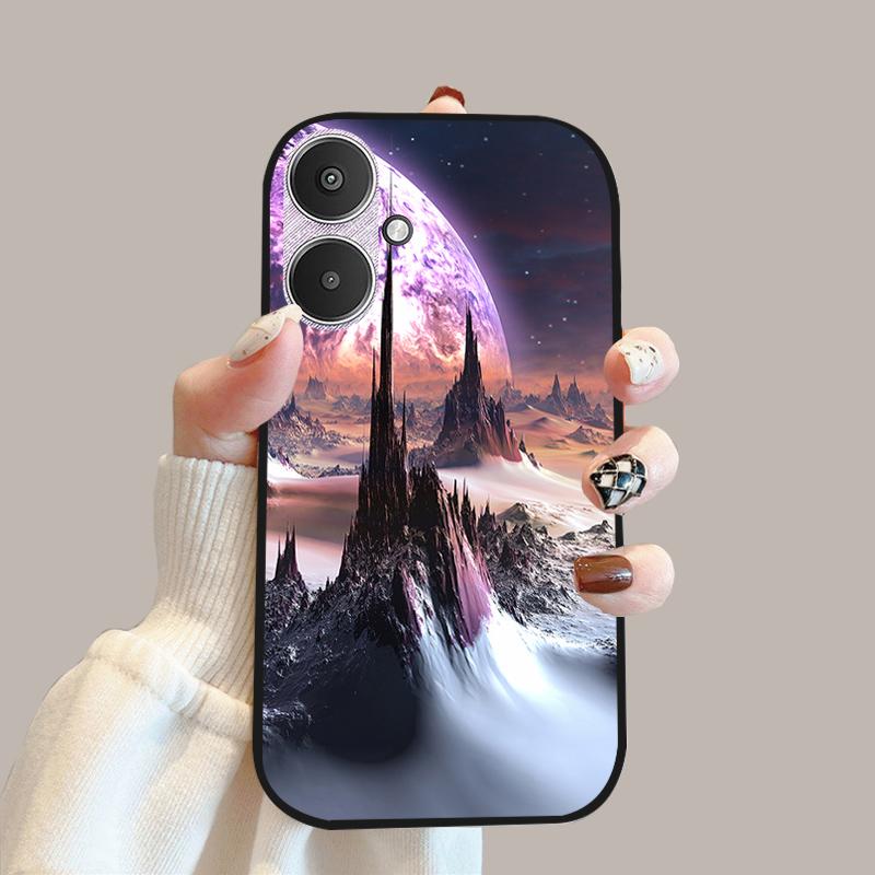 For Xiaomi Poco M6 5G Case 23128PC33I Silicone TPU Soft Phone Cover Cases For Redmi 13C 13R 5G Fashion Protective Fundas Shells