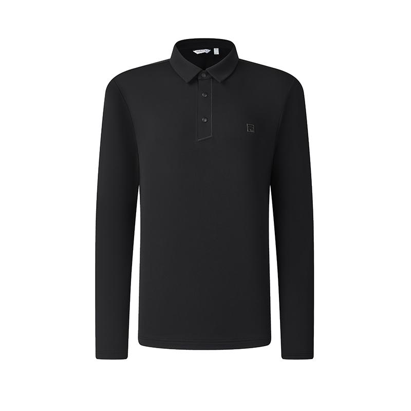 New FILA Knitted Fabric Long-Sleeved Polo Shirt Men's A11M515219FBK