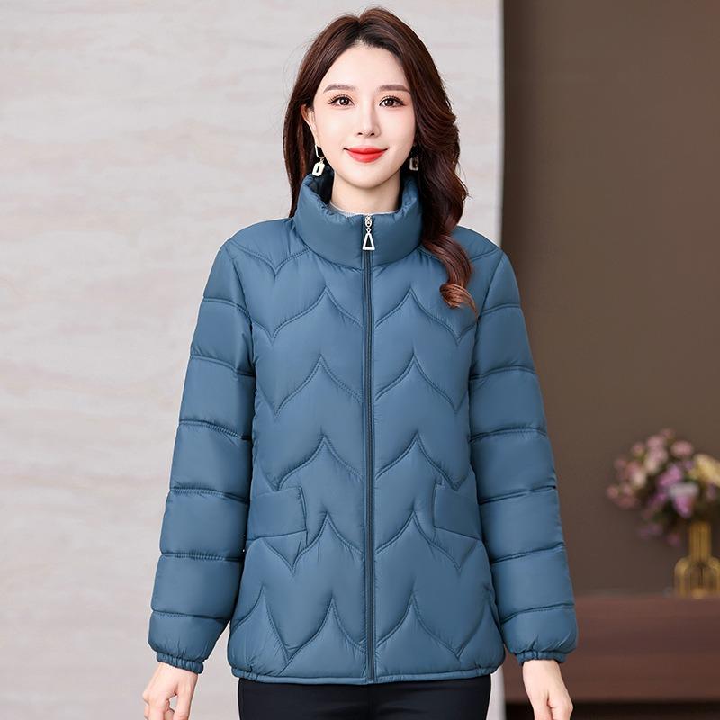Thickened Loose Fit Cotton Coat Winter Womens Outerwear Plus Size Mid Age Fashion Jacket Casual Padded Coat Petite Style
