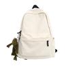 Schoolbag Wholesale New Student Schoolbag Male Korean Version Harajuku Monochrome Backpack Female Fashion Ins Tide Large Capacity Backpack