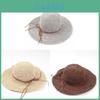 Summer Straw Hat With Wide Brim And Breathable Design For Beach And Travel