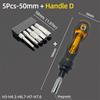 Magnetic Pentagonal Screwdriver Bit Set With Hole 1/4" Hex S2 Steel 50mm Security Torx Drill Bits Ratchet Wrench Hand Tools