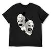 Comedy Tragedy T-Shirt Plus Size Tops Street Wear New Edition Short Sleeve Tee Mens T Shirt Graphic