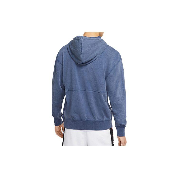 Jordan 13 Legacy Sweatshirts Men's Light Azure Blue Hooded Moderate Regular CW0822-450