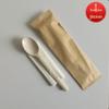 ZISIZ Individually Wrapped Plastic Spork with Napkin
