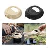 Silicone Lid for Camping Bowl Lightweight Reusable Tableware Utensil Pot Beige