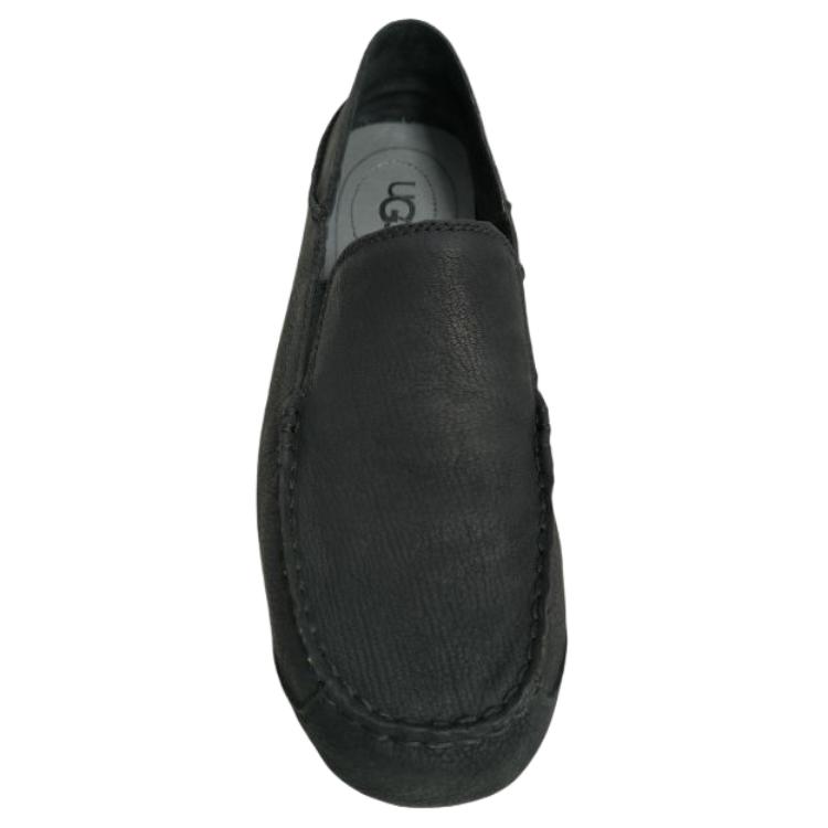 UGG Mocasines Versátiles Slip-On de Piel de Oveja Upshaw Zapatos de Hombre Negro 1015607-BLK