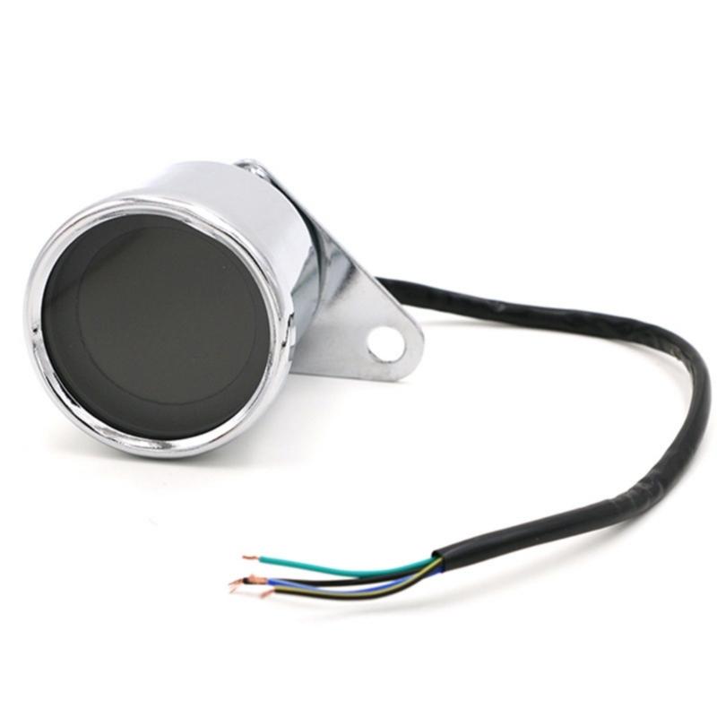 Waterproof Motorcycle Instrument Cluster Digital Speedometer RPM Gauges Integrated Temperature Monitor Universal Mount 1