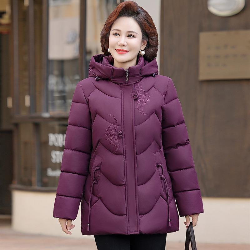 Winter Thickened Warm Cotton-padded Clothes, Women's Loose Hooded Cotton-padded Jackets, Cold-proof Large-size Cotton-padded Clothes.
