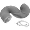 4 Inch Dryer Vent Hose Grey Exhaust Pipe Professional Air Ducting  Kitchen
