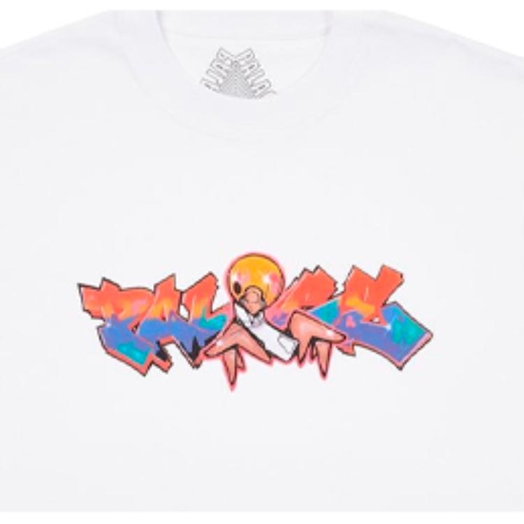 Palace Zomby T-Shirt White Cartoon Print Round Neck Short Sleeve Unisex T-Shirt P21TS228