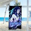 Naruto Character Customizable Name Beach Towel Soft Durable Quick-Dry Suitable for Swimming Gym Camping Yoga Vacation
