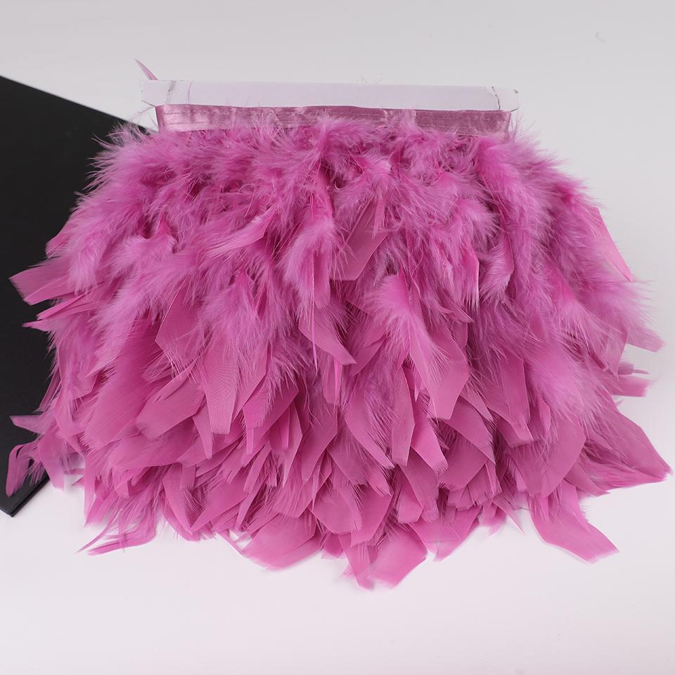 10 Meters Turkey Feathers for Clothes DIY Marabou Feather Fringe for Needlework Party Plume Handmade Mirror Home Decor Wholesale