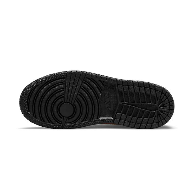 Air Jordan 1 Mid PreSchool 'Black University Gold' (Unisex) White / Black / Pollen Kids' Basketball Shoes 640734 177