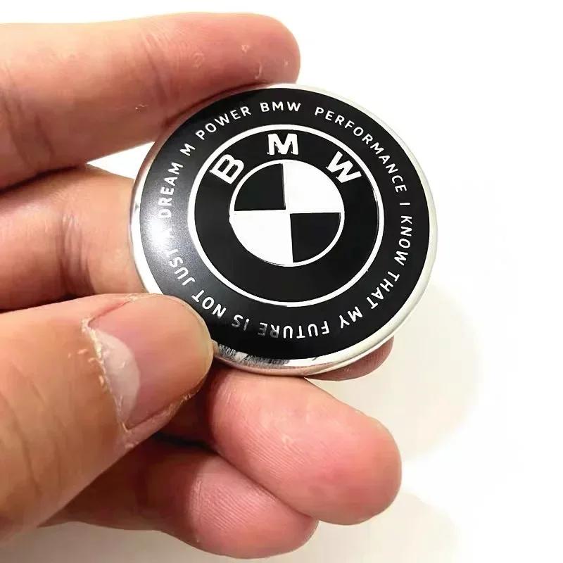 2025 Hot 1Pcs 46mm Car Steering Wheel Badge Emblem Sticker For All BMW Series E36 E46 E53 E90 E60 E61 E93 E87 X1 X3 X5 X6 F30 F2