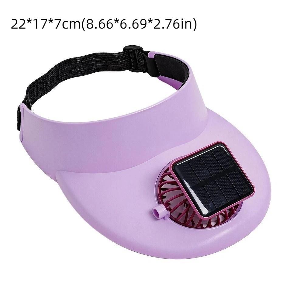 Strong Wind Summer Fan Sunhat Breathable Fisherman Hat Solar Fan Cap  Outdoor Activities