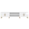Glossy White TV Cabinet 180 x 31.5 x 40 cm Engineered Wood