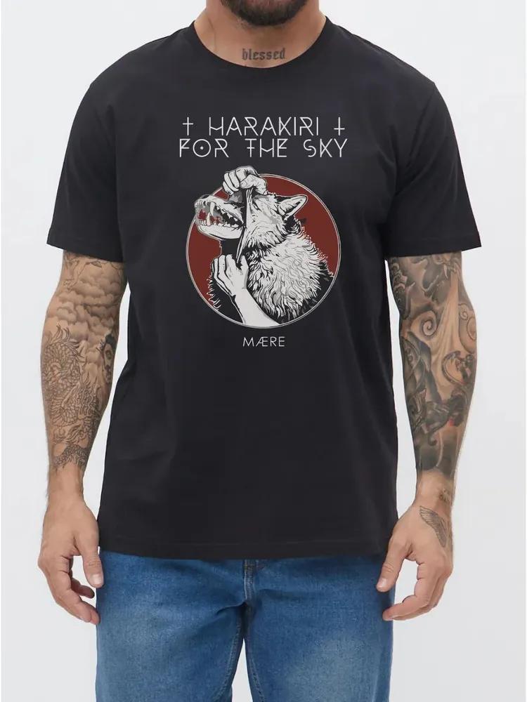 Unisex Short Sleeve Crew Neck Cotton T Shirt Harakiri For The Sky, S