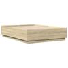 VidaXL Bed Frames, Double Bed with Slatted Base, Adult Bed, Bedroom Furniture, Modern, Sonoma Oak 3209704