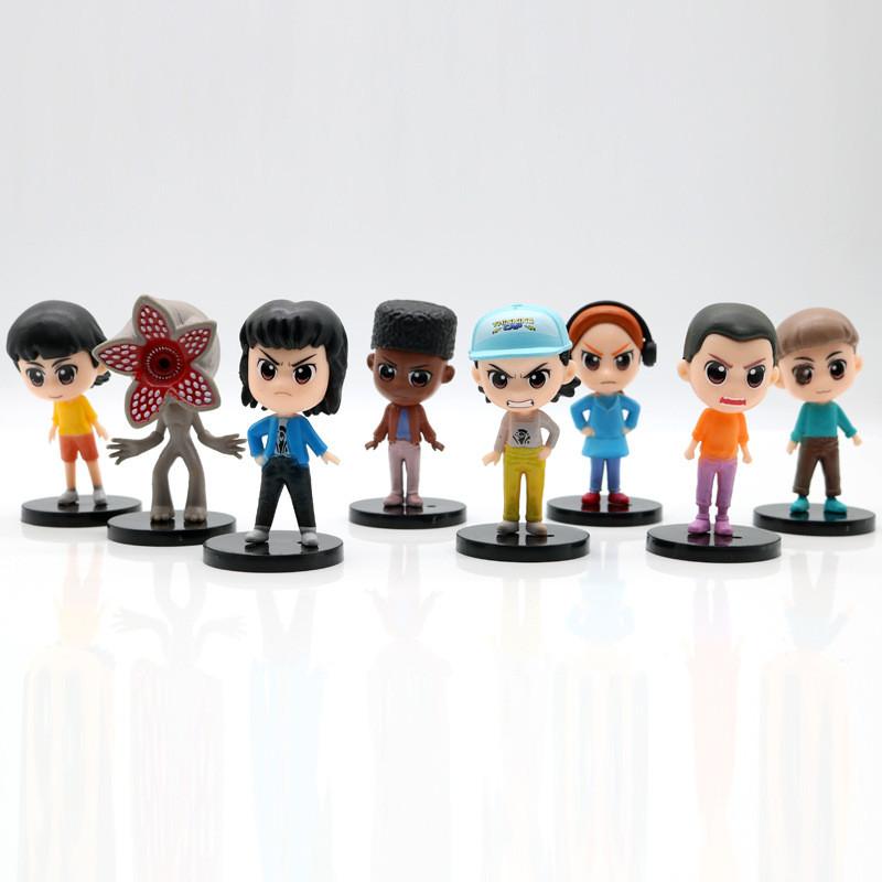 Stranger Things 5 Collectors Pvc Figurines With Bases For Desk Display And Collecting