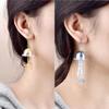 10pcs DIY Flower Bead Caps Transparent Keychain Pendant New Petal Charms Beads  Earring Jewelry
