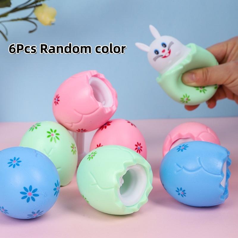 Toys Squishy Bunny Stress Relief Cute Rabbit Squeeze for Fidget Autistic Anxiety ADHD Birthday Easter Eggs Party Favors