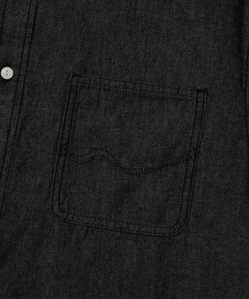 COVERNAT Work Denim Half Shirt Black