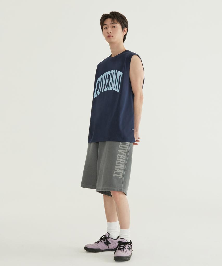 COVERNAT Cool Cotton Arch Logo Sleeveless Black