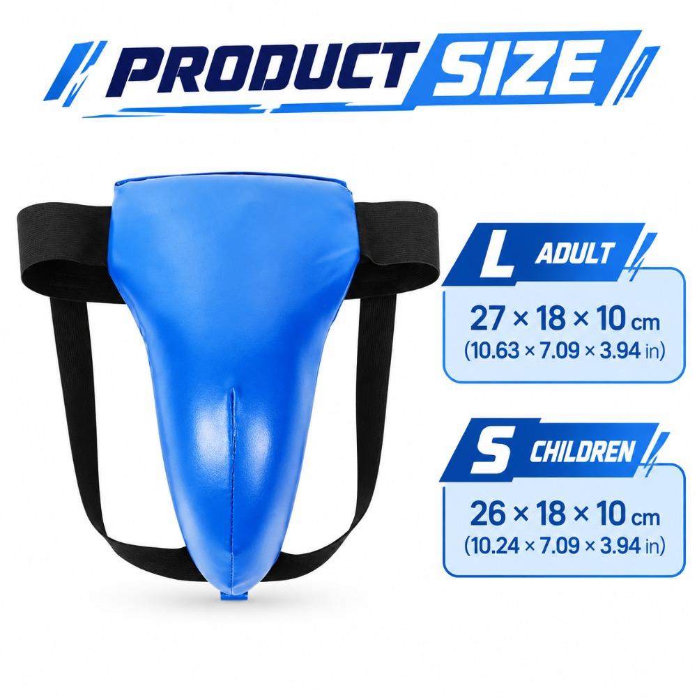 Padded Boxing Protector Shockproof Martial Arts Cup Taekwondo Groin Guard  Adults Children
